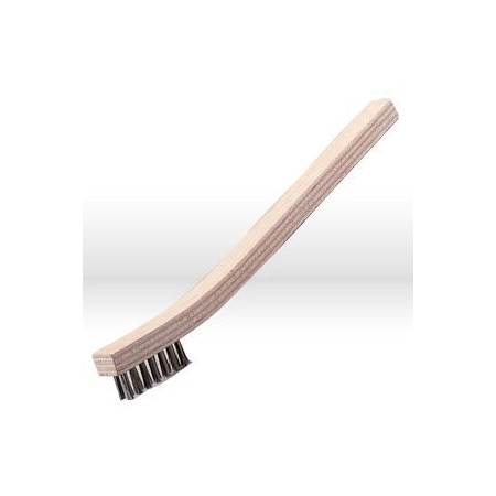 Jaz Hand Scratch Brush, Tooth Brush 3X7 Rows, .006", Stainless 84190